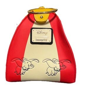 Disney Loungefly Dumbo Circus Tent Crossbody Bag in Red and Cream